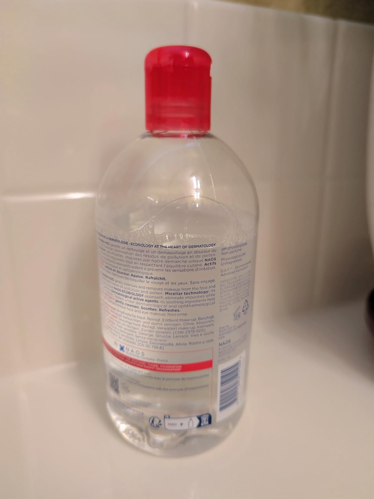 Bioderma - Sensibio - H2O Micellar Water - Makeup Remover Cleanser - Face Cleanser for Sensitive Skin customer photo 1
