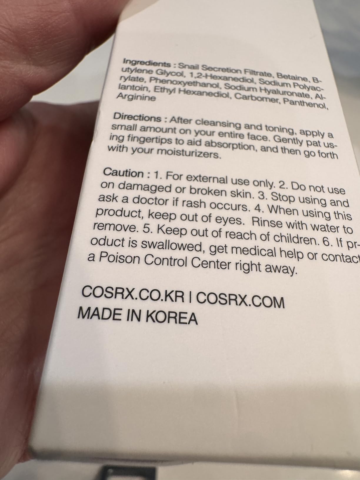COSRX Snail Mucin 96% Repairing Serum for Sooothing & Hydrating 3.38 oz. | Snail Secretion Filtrate for Dull Skin & Fine Lines, Korean Skin Care customer photo 1
