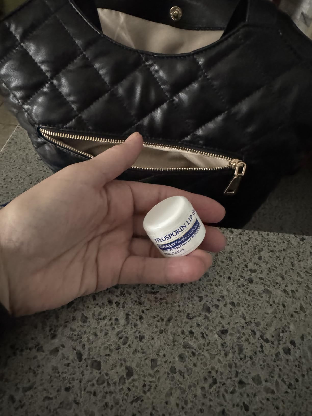 Neosporin Lip Health Overnight Renewal Therapy, 0.27 oz | White Petrolatum Lip Protectant, Nourishing Night Moisturizer to Repair Dry & Cracked Lips customer photo 1