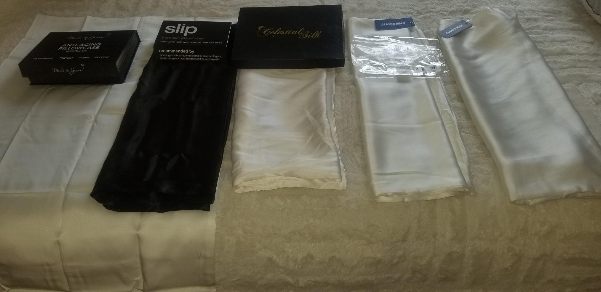 Slip Silk Queen Pillowcase, White | 100% Pure 22 Momme Mulberry Silk | Gentle on Hair & Skin | Anti-Aging, Anti-Bed Head, Anti-Sleep Crease | Queen Standard | Slipsilk Technology | All Hair Types customer photo 2