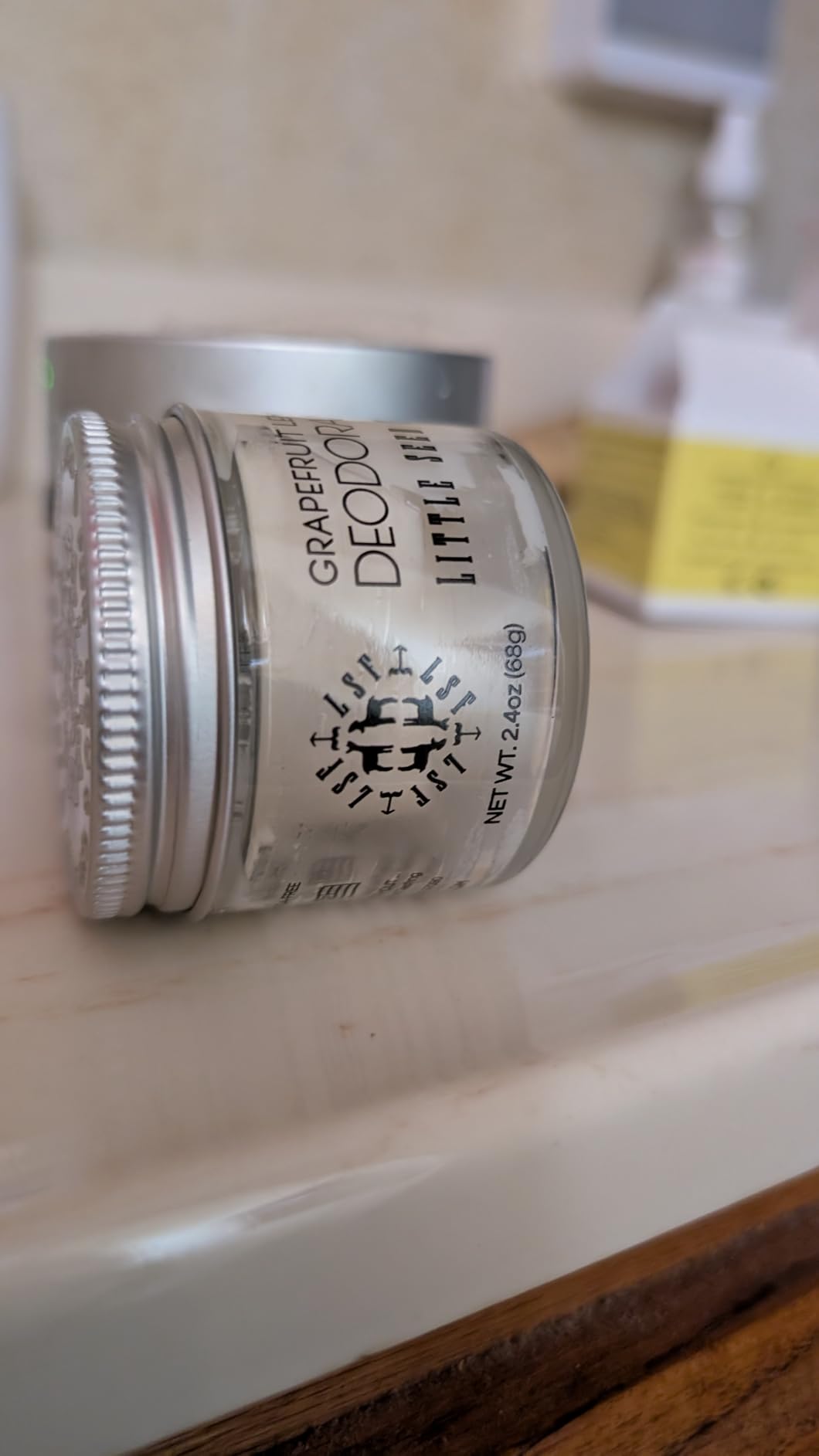 Little Seed Farm All Natural Deodorant Cream - Grapefruit Lemon, 2.4 oz | Aluminum free deodorant for women or men, 68 grams net weight customer photo 1