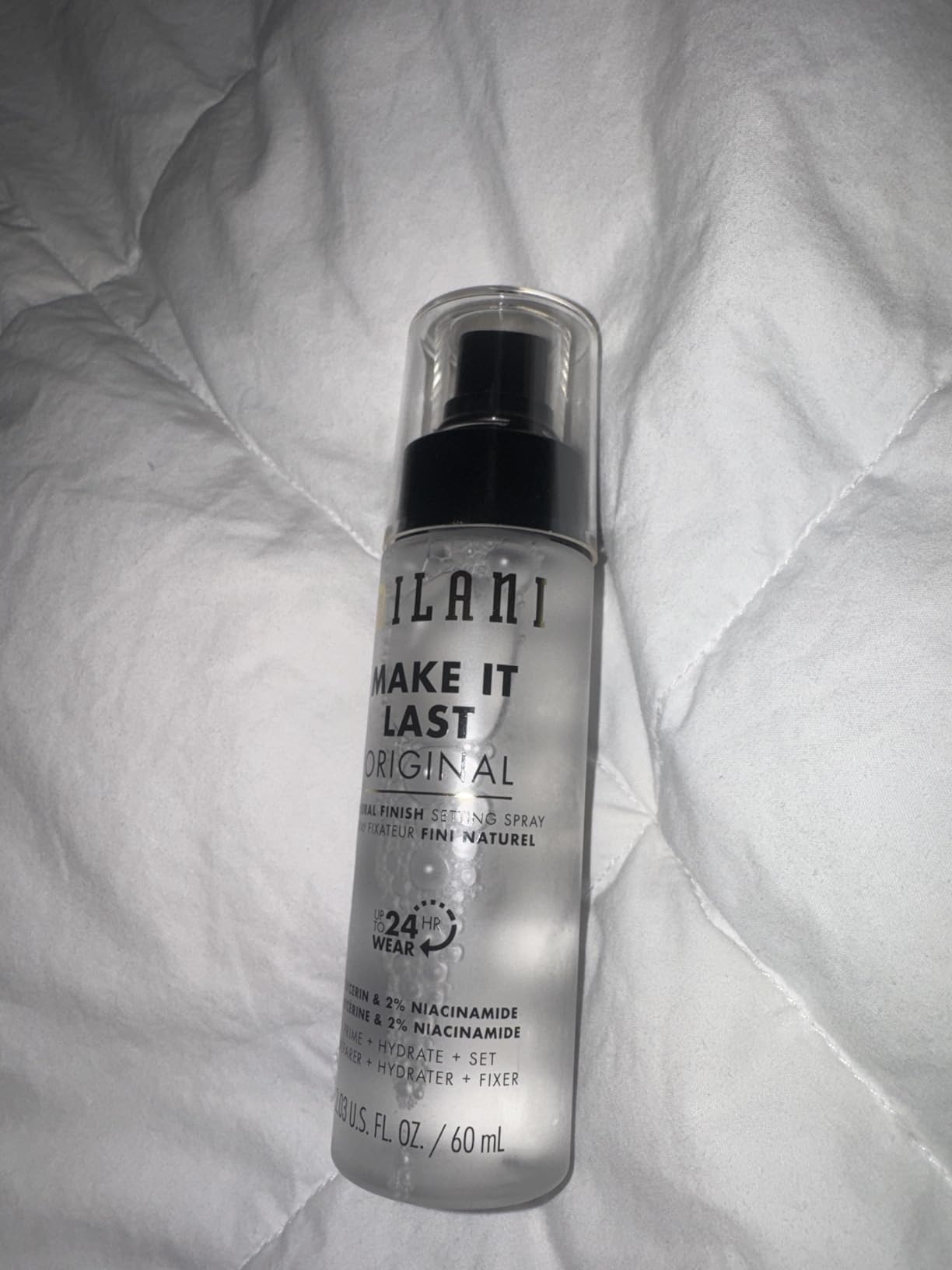 Milani Setting Spray + Primer, Make It Last Original - Natural Finish with Niacinamide for Hydration, Setting Spray for Makeup and Face Primer, 3-in-1 Prime + Hydrate + Set, 2.03 Fl. Oz customer photo 2