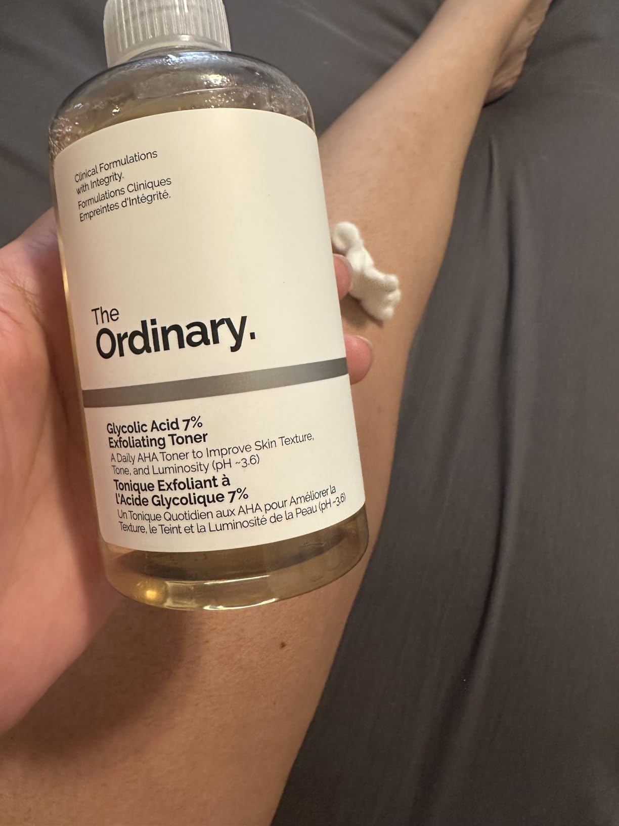 The Ordinary Glycolic Acid 7% Exfoliating Toner, Brightening and Smoothing Daily Toner for More Even-Looking Skin Tone customer photo 1