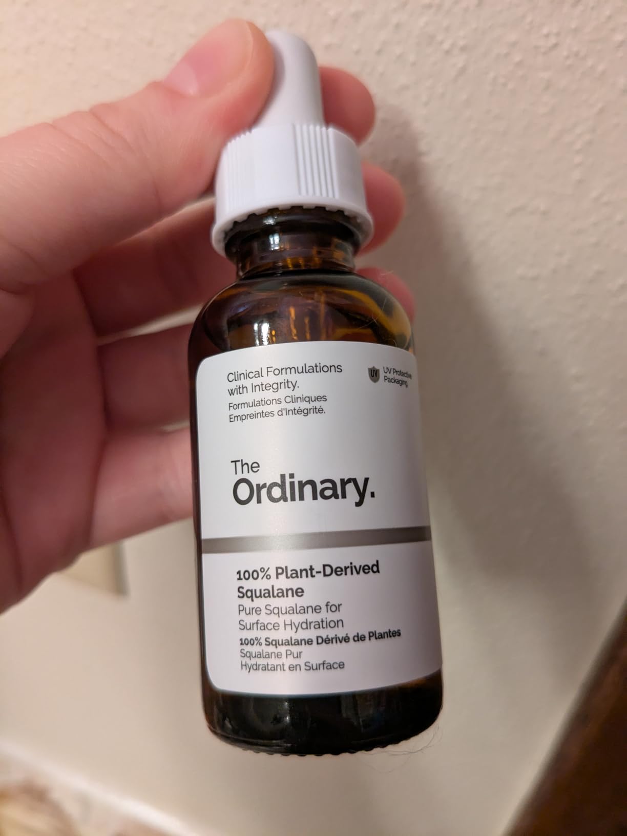 The Ordinary 100% Plant-Derived Squalane, for Skin and Hair, Lightweight Hydration, and Moisture Barrier Support, 1 Fl Oz customer photo 1