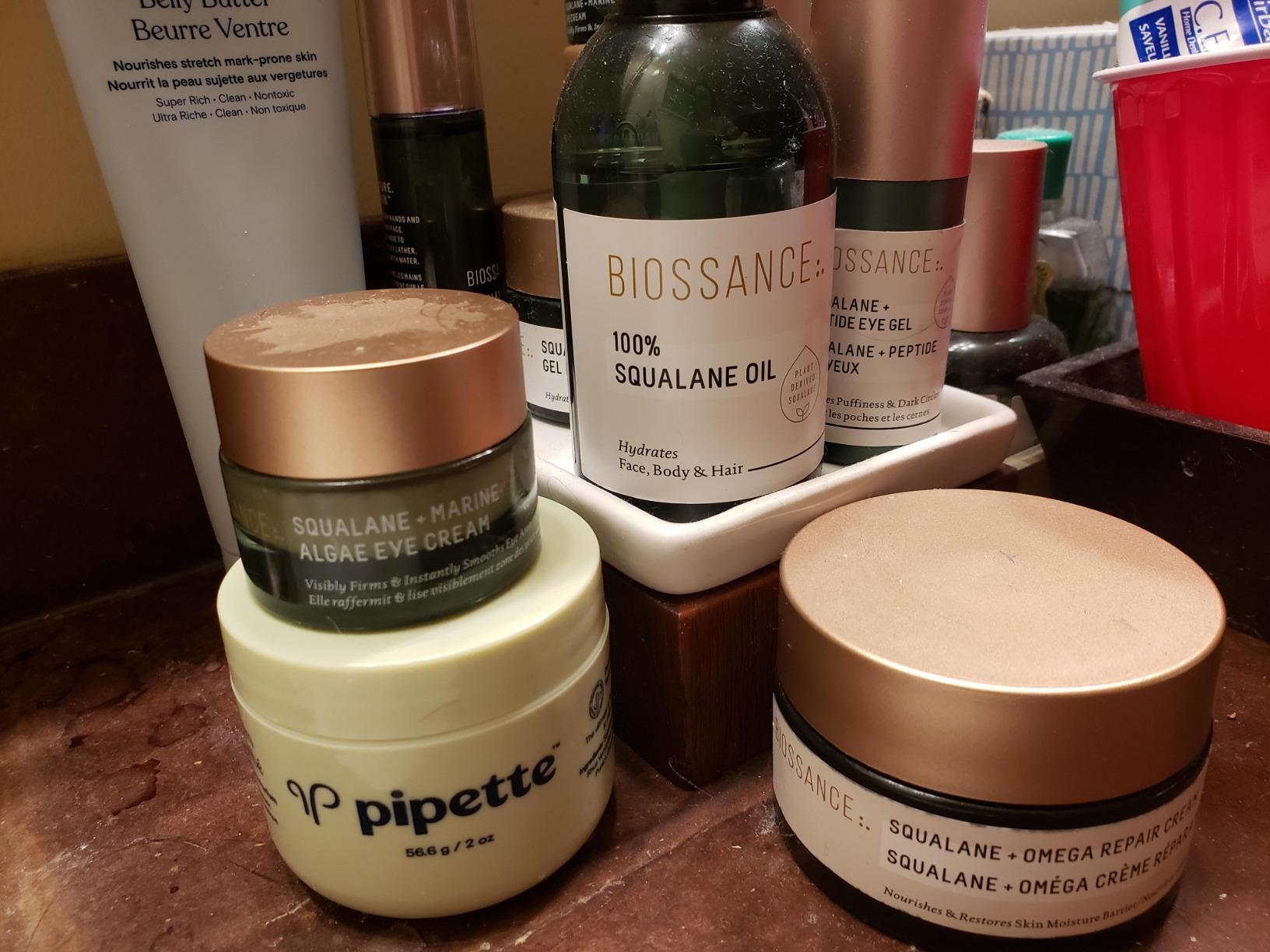 BIOSSANCE 100% Squalane Oil - Vegan Face & Body Oil Moisturizer - 3.3 oz | Organic sugarcane-derived squalane, hydrating & fast-absorbing moisturizer, ideal for oily skin, face & hair, sustainable customer photo 1