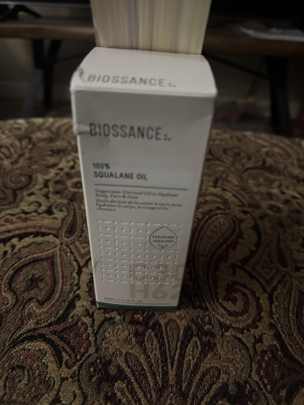 BIOSSANCE 100% Squalane Oil - Vegan Face & Body Oil Moisturizer - 3.3 oz | Organic sugarcane-derived squalane, hydrating & fast-absorbing moisturizer, ideal for oily skin, face & hair, sustainable customer photo 2