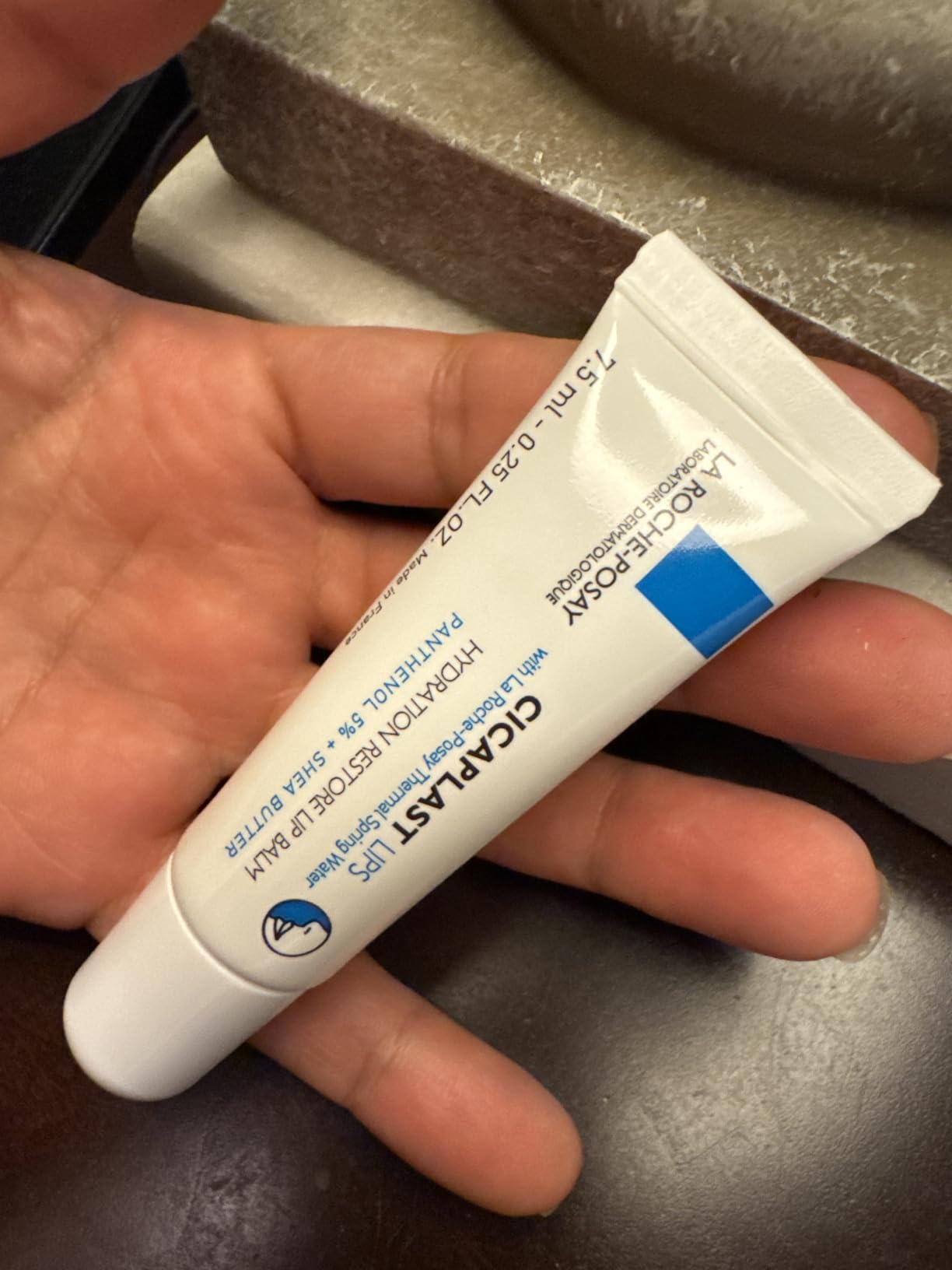 La Roche-Posay Cicaplast Lip Balm B5, Hydrating Lip Treatment, Shea Butter | Lip repair treatment for dry, cracked lips. Moisturizes, repairs & protects. Fragrance free with shea butter. customer photo 2