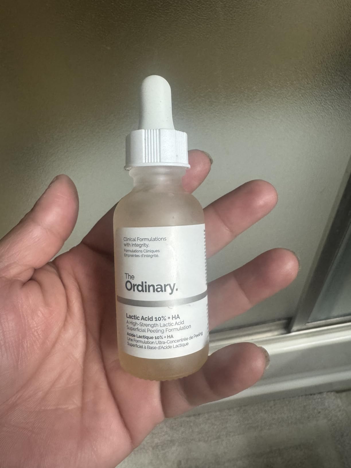 The Ordinary Lactic Acid 10% + Hyaluronic Acid 2%, High-Strength Exfoliating Serum for Smoother, Brighter Skin, 1 Fl Oz customer photo 2
