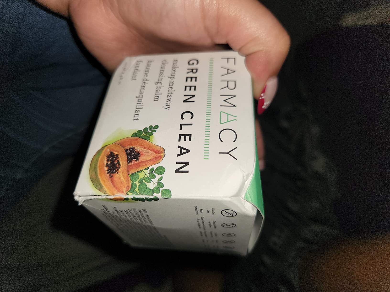Farmacy Makeup Remover Cleansing Balm - Green Clean Waterproof Makeup Remover Balm + Oil Cleanser for Face - Gently Melts Make Up + SPF - Hydrates + Softens Skin with Super Greens + Papaya (50ml) customer photo 2