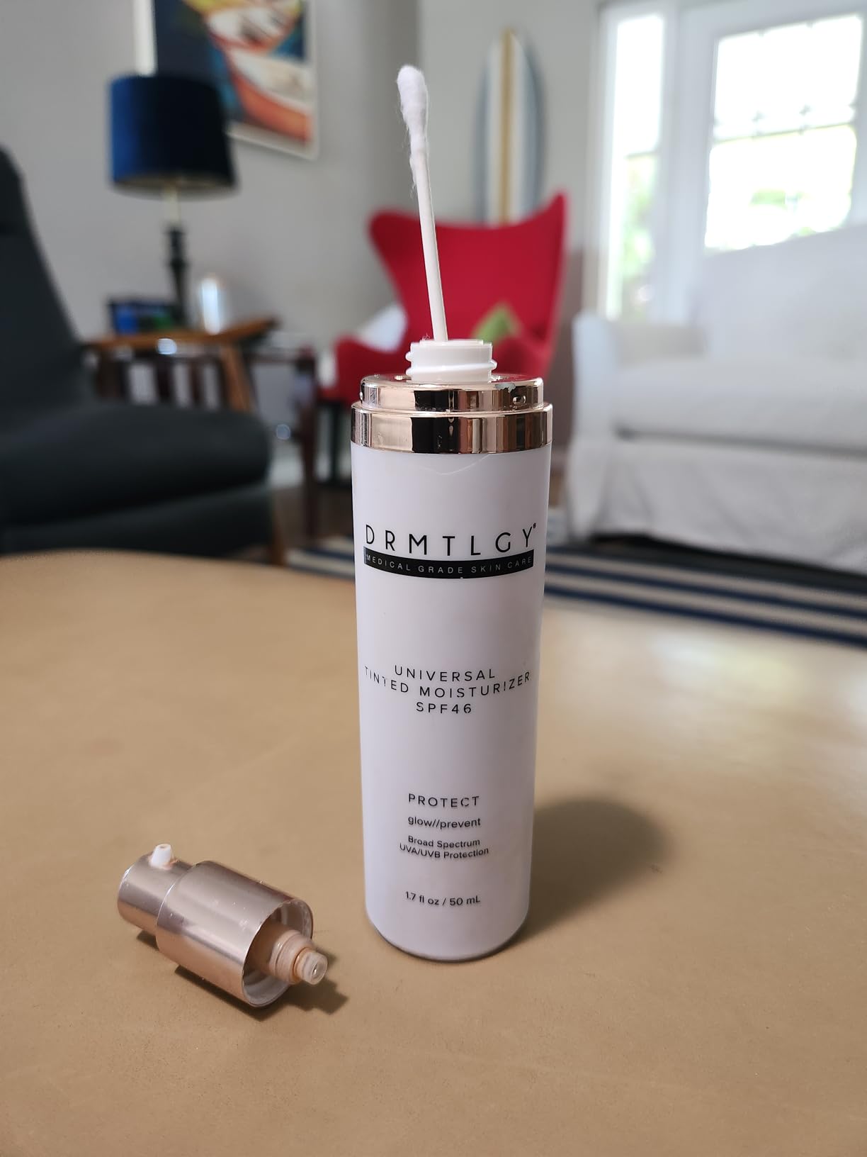 DRMTLGY Universal Tinted Moisturizer SPF 46, Dewy Tinted Sunscreen customer photo 2