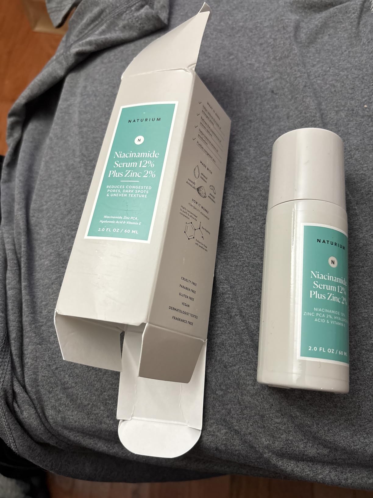 Naturium Niacinamide Serum 12% Plus Zinc 2%, 1 fl oz | Anti-Aging Face Serum with Hyaluronic Acid & Vitamin E, Pore Minimizer, Dark Spot Corrector, for all Skin Types customer photo 1