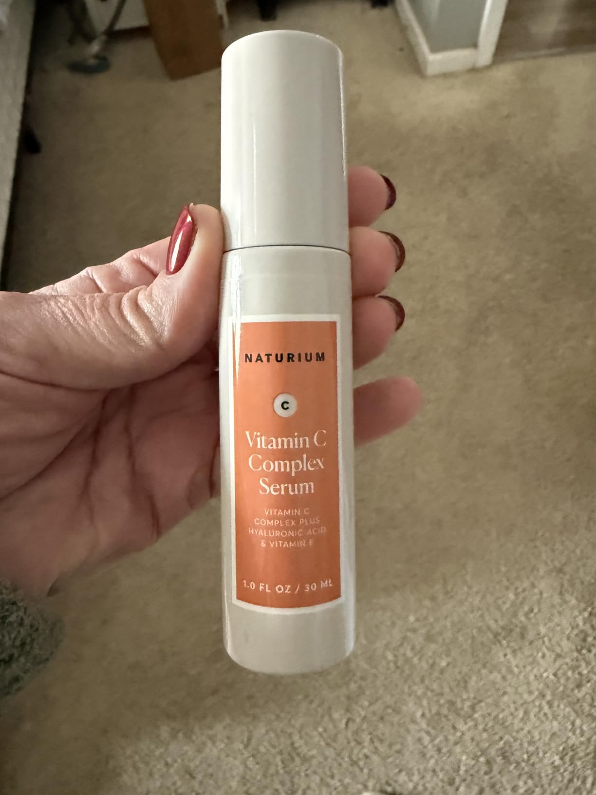 Naturium Vitamin C Complex Serum, Hyaluronic Acid & Vitamin E, 1 fl oz | Facial Treatment for Fine Lines & Wrinkles, Anti-Aging Formula for Hydration, Sensitive Skin, Travel Size, Face Serum customer photo 2
