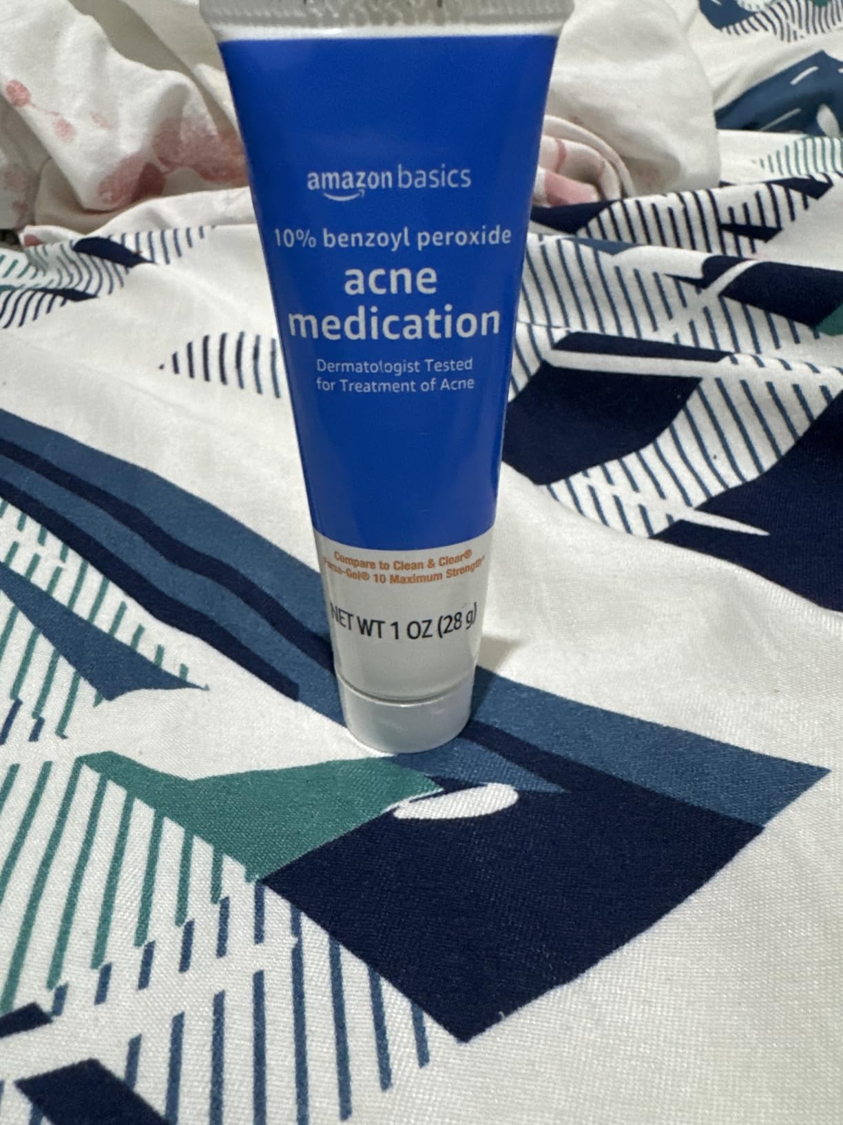Amazon Basics 10% Benzoyl Peroxide Acne Treatment Gel, Maximum Strength, 1 Fluid Ounce customer photo 1