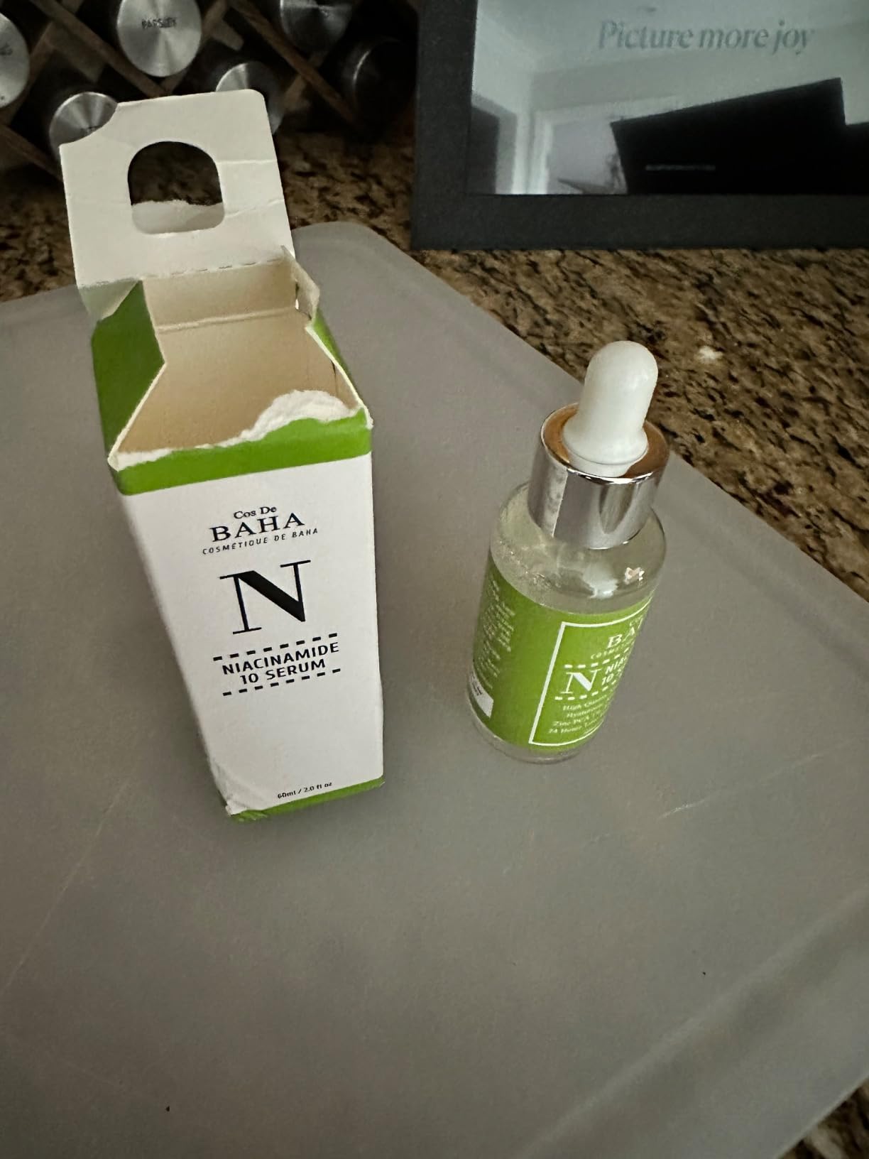 Cos De BAHA Niacinamide 10% Serum 2 Fl Oz - Zinc PCA, Hyaluronic Acid & Aloe for Balancing, Pore-Refining & Uneven Tone (60 ml) customer photo 2