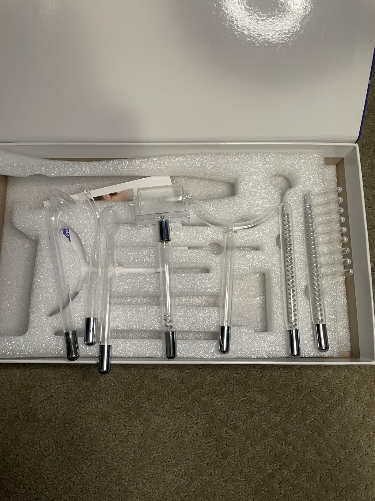 Meifuly High Frequency Wand Portable Machine, Portable Handheld High Frequency Wand Machine with 7 Different Tubes (Multi-Colored) customer photo 1