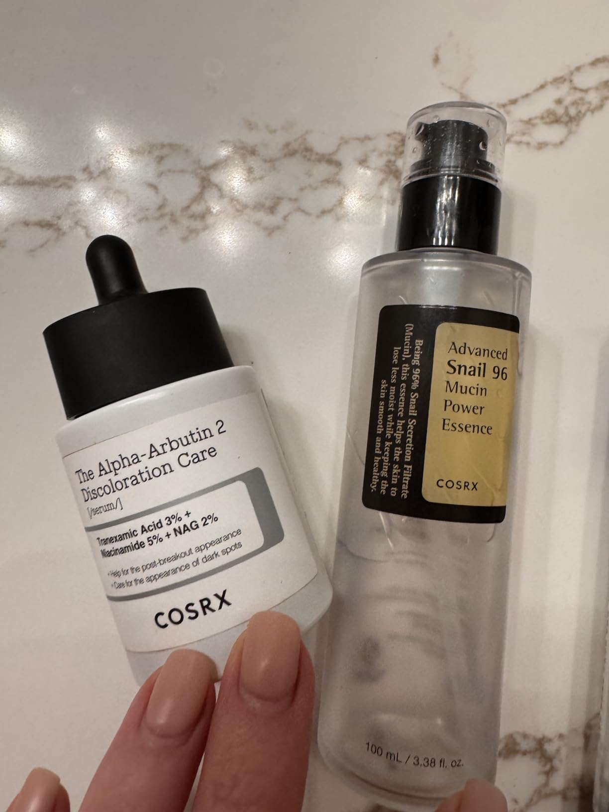 COSRX Snail Mucin 74% + Niacinamide 5% Dual Face Serum, 2.7 oz | Anti-aging Face Serum for Dull Skin, Sensitive Skin, Korean Skin Care customer photo 2