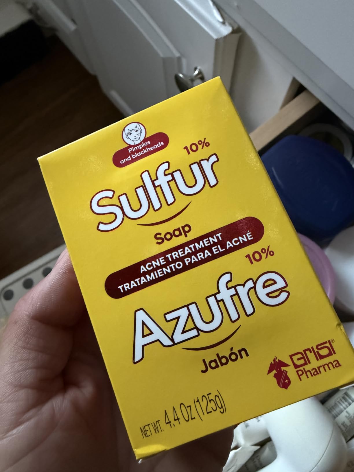 Biosulfur Grisi Acne Treatment Bar Soap | Sulfur 10% | 4.4 oz | 3-Pack customer photo 2