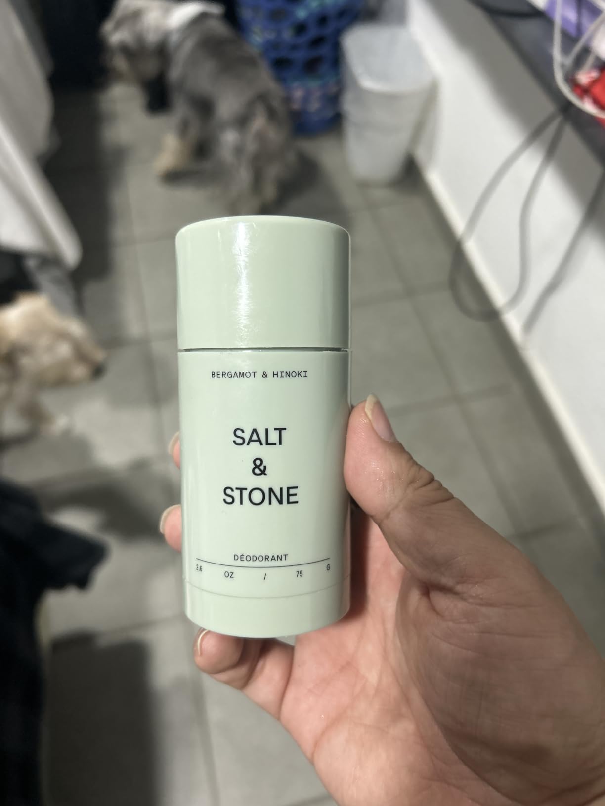 Salt & Stone Aluminum-Free Deodorant, Women & Men Santal & Vetiver 2.6 oz | Extra Strength 48 Hour Protection, Gender Neutral Scent, Made with Niacinamide, Spirulina, Magnesium & Antioxidants customer photo 2