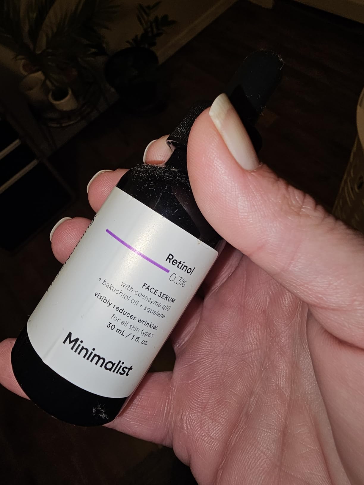 Retinol 0.3% Face Serum With Squalane & Bakuchiol for Anti Aging | Reduce Fine Lines & Wrinkles | For Women & Men | 1 Fl Oz / 30 ml customer photo 1