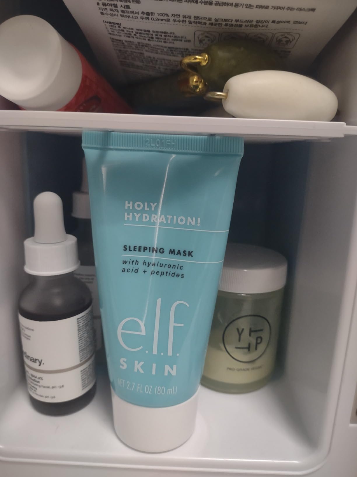e.l.f. SKIN Holy Hydration! Sleeping Mask, Moisturizing & Plumping Dual-Use Sleep Or Rinse-Off Face Mask, Soothes Skin With A Creamy Formula customer photo 1