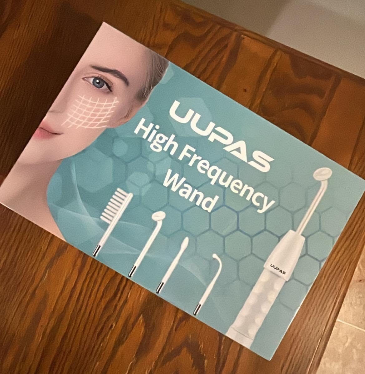 High Frequency Facial Wand-UUPAS Portable Handheld High Frequency Facial Machine Skin Facial Wand with 4 Violet Tubes customer photo 2
