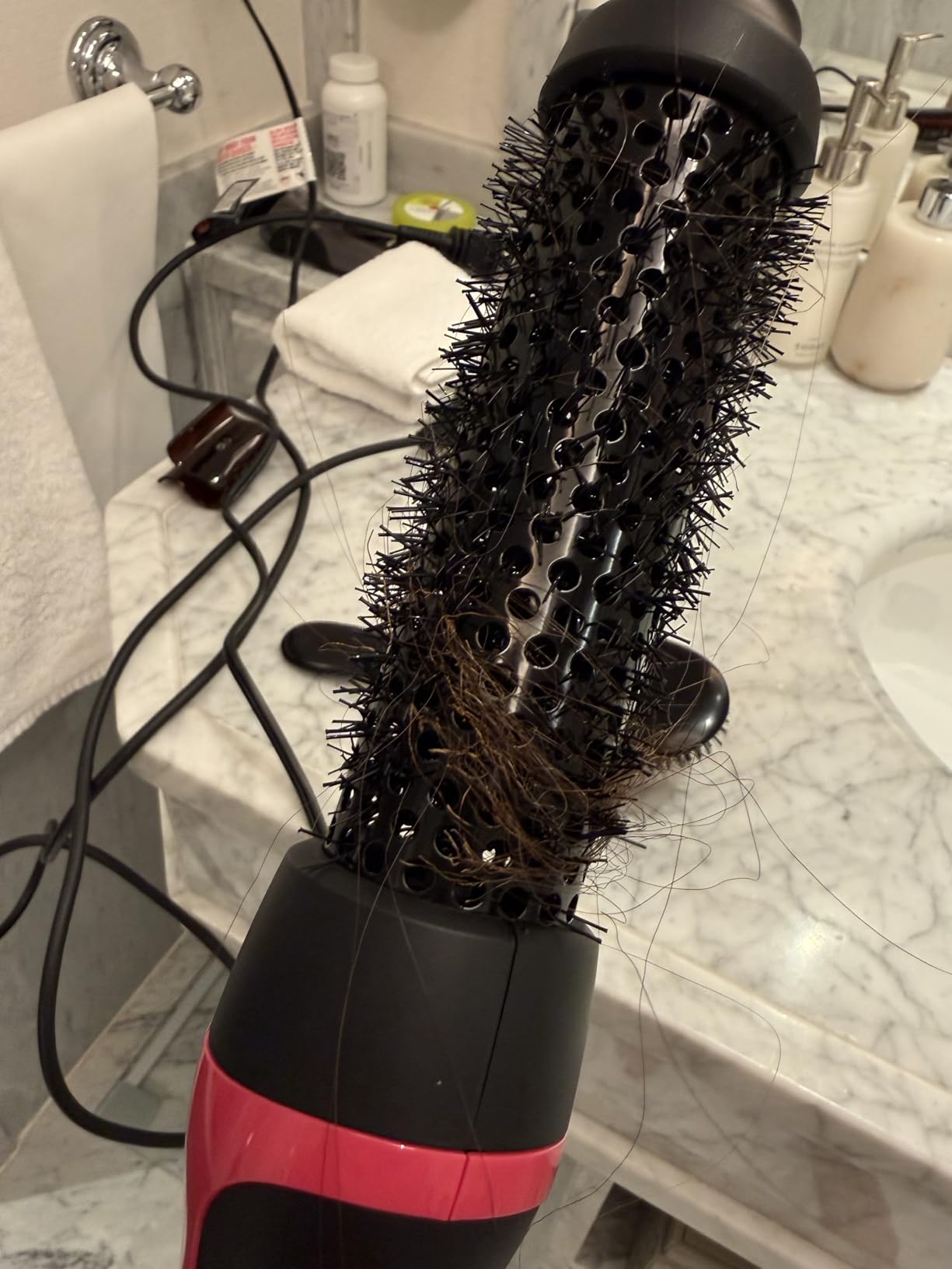 REVLON One-Step Root Booster Round Brush Hair Dryer and Styler, 1.5