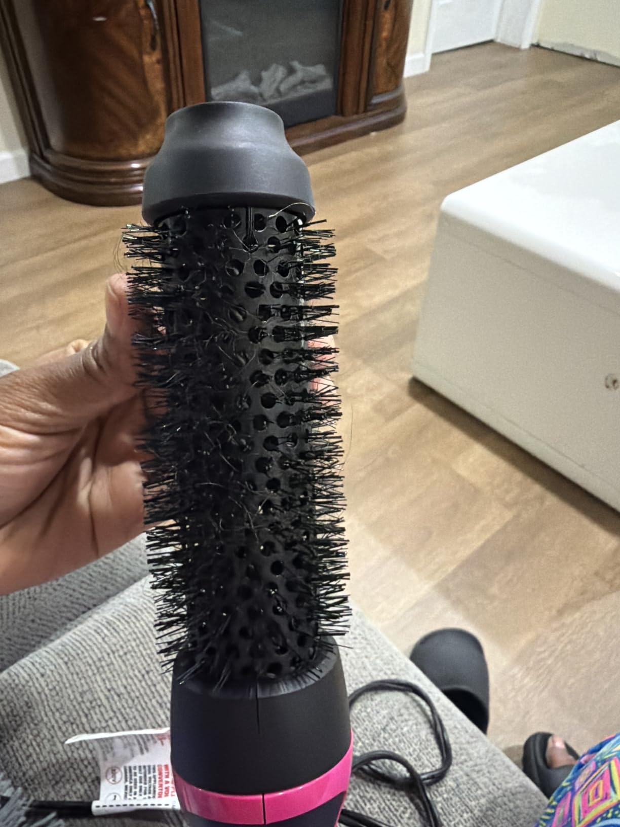 REVLON One-Step Root Booster Round Brush Hair Dryer and Styler, 1.5