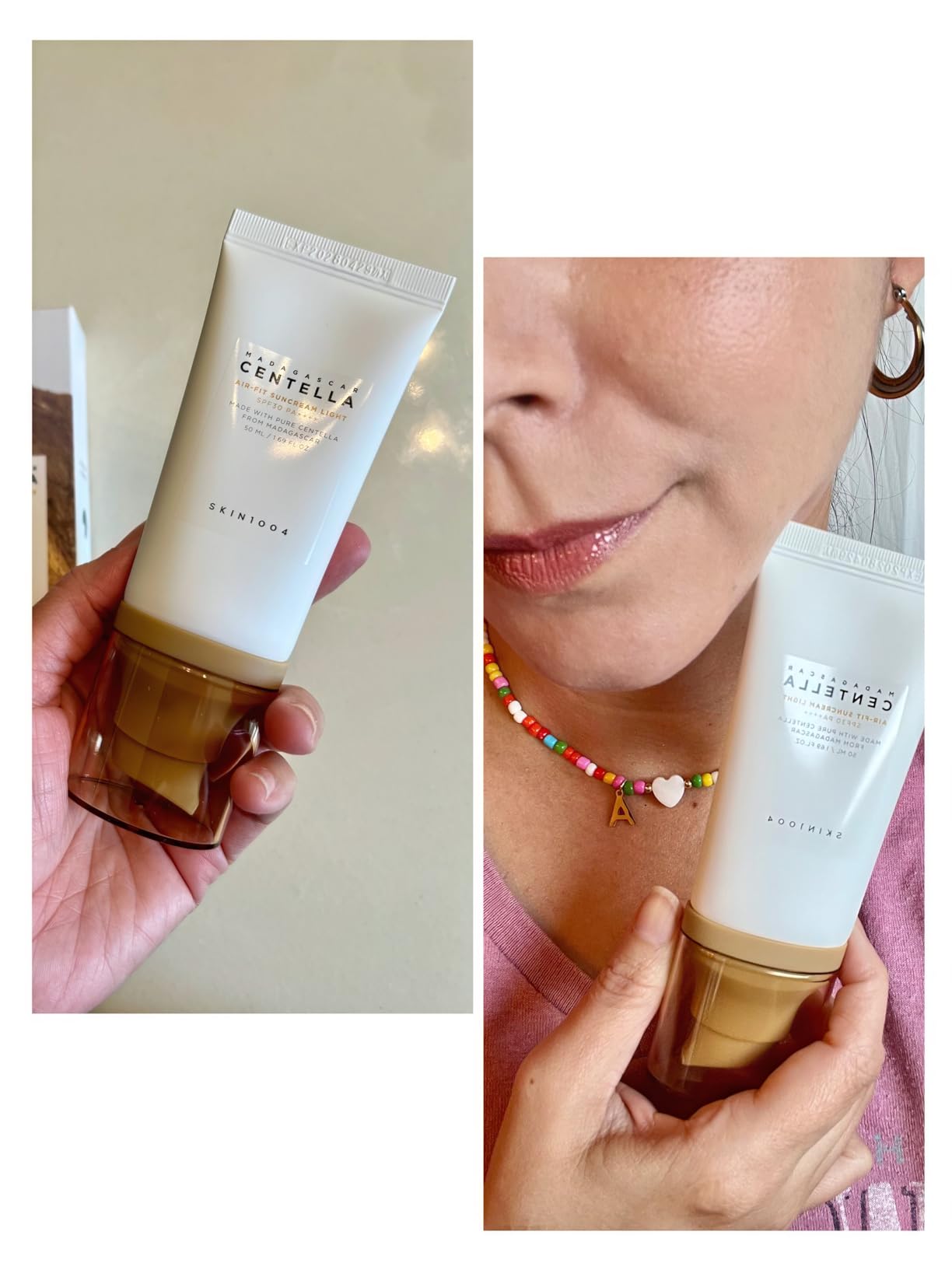 SKIN1004 Madagascar Centella Air-fit Suncream Light 1.69 fl. oz (50ml) customer photo 2