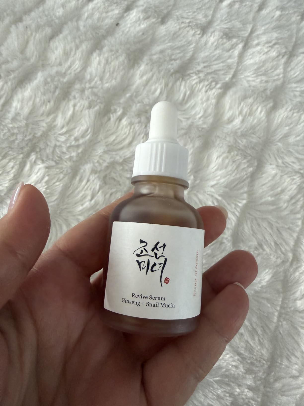Beauty of Joseon Revive Snail Mucin Ginseng Serum Hydrating Peptide Facial Moisturizer Dark Spot Acne Scar Remover for Sensitive Face. Korean Skin Care for Men and Women, 30ml, 1fl. Oz customer photo 2