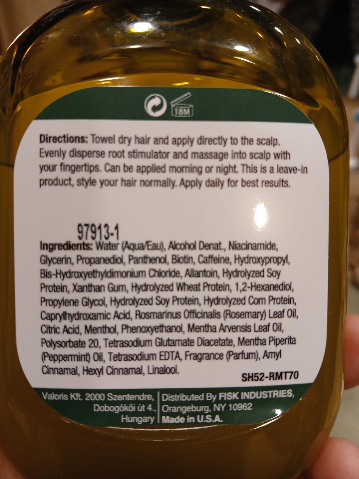 Difeel Rosemary and Mint Hair Oil Blend with Biotin 7.1 Ounce - Strengthening Scalp & Hair Treatment Oil Blend, Nourishes Dry Damaged Hair, Adds Shine & Moisture customer photo 1