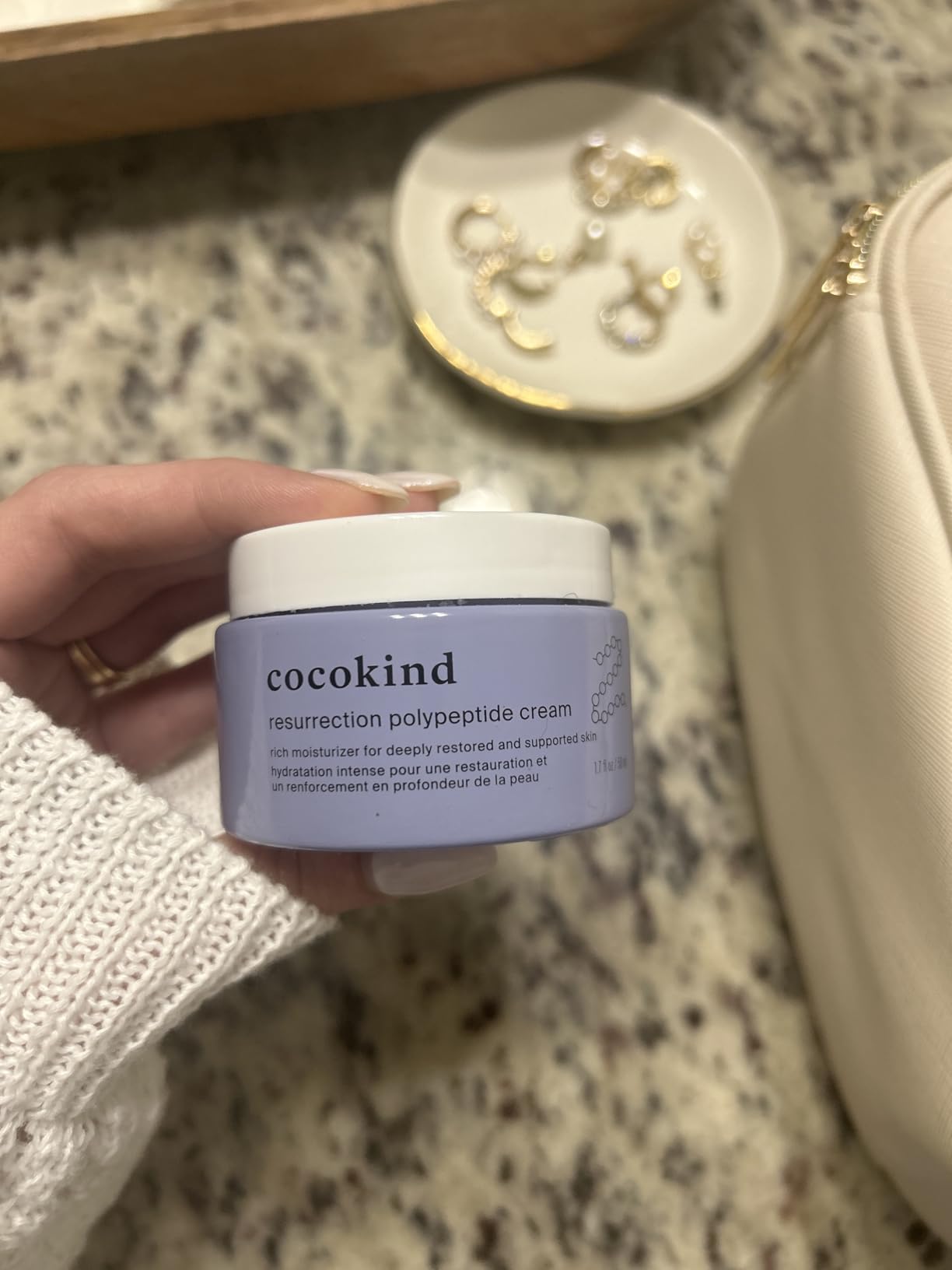 Cocokind Resurrection Polypeptide Cream, Hydrating Face Moisturizer with Peptides and Squalane, Anti Aging Skin Barrier Repair Cream for Dry Skin customer photo 1