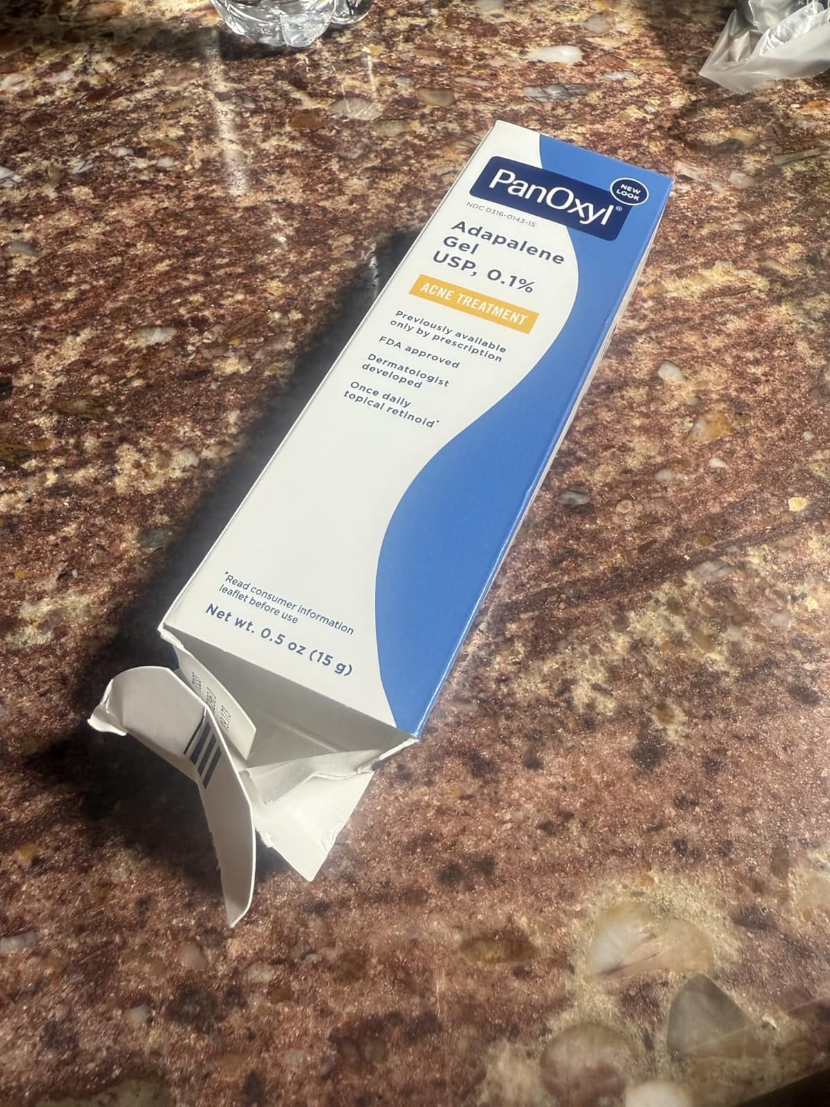 PanOxyl Adapalene 0.1% Leave-On Gel, Retinoid Gel Acne Treatment, 30-Day Supply, Acne Prone Skin, Oil, Fragrance, and Paraben Free, 0.5 oz customer photo 2