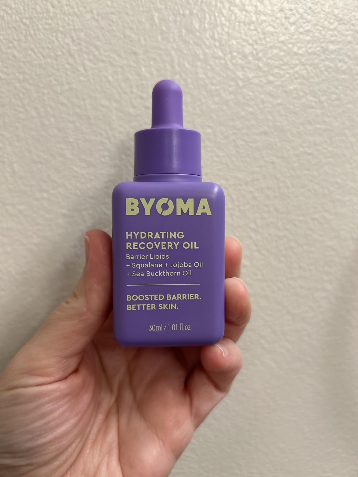 BYOMA Hydrating Recovery Oil | Squalane, Jojoba & Seabuckthorn Oils, Instant Radiance, Barrier Repair, Luxury Face Treatment customer photo 1