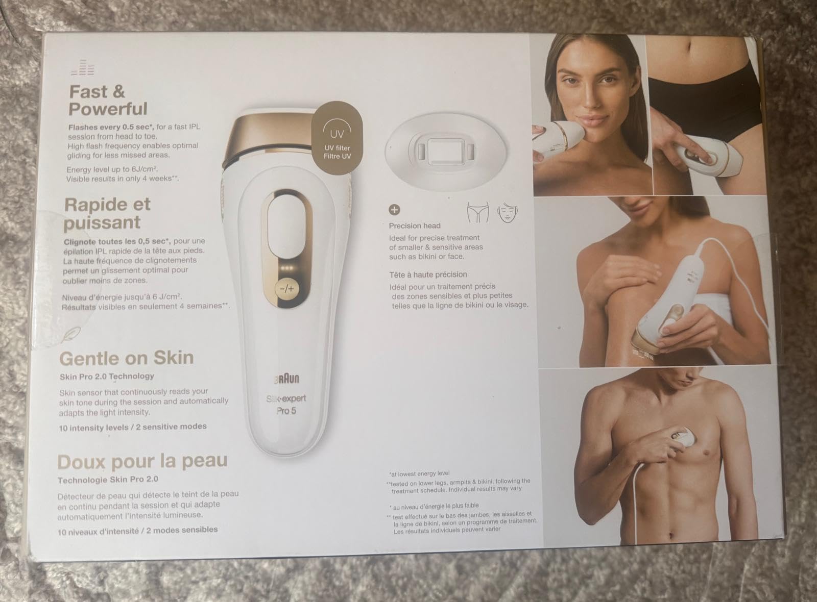 Braun Smart IPL, Skin i·Expert Pro 7, VOGUE's Best Hair Removal Device, IPL Hair Removal for Women and Men, Permanent Laser Hair Reduction At-Home, World's 1st Smart App, 3 Heads, IPL7243 customer photo 2