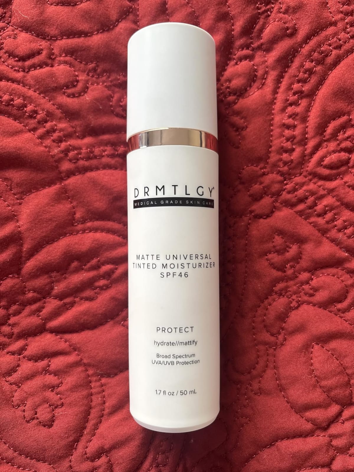 DRMTLGY Matte Universal Tinted Moisturizer SPF 46 - Anti-Aging Tinted Face Sunscreen & Lightweight Makeup with Broad Spectrum UV Protection - Hydrating Skin Care & Face Moisturizer - 1.7 oz customer photo 1