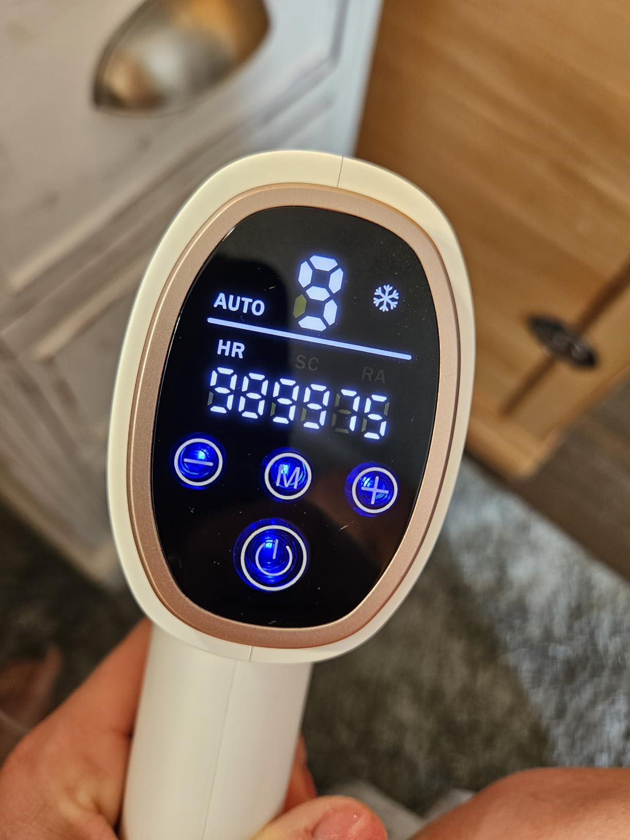 Finequin Laser Hair Removal for Women & Men, 45°F Ice-Cooling Contact, Safe & Virtually Painless Alternative to Salon IPL Hair Removal Device, Long-Lasting Hair Removal from Home, with Razor & Glasses customer photo 1