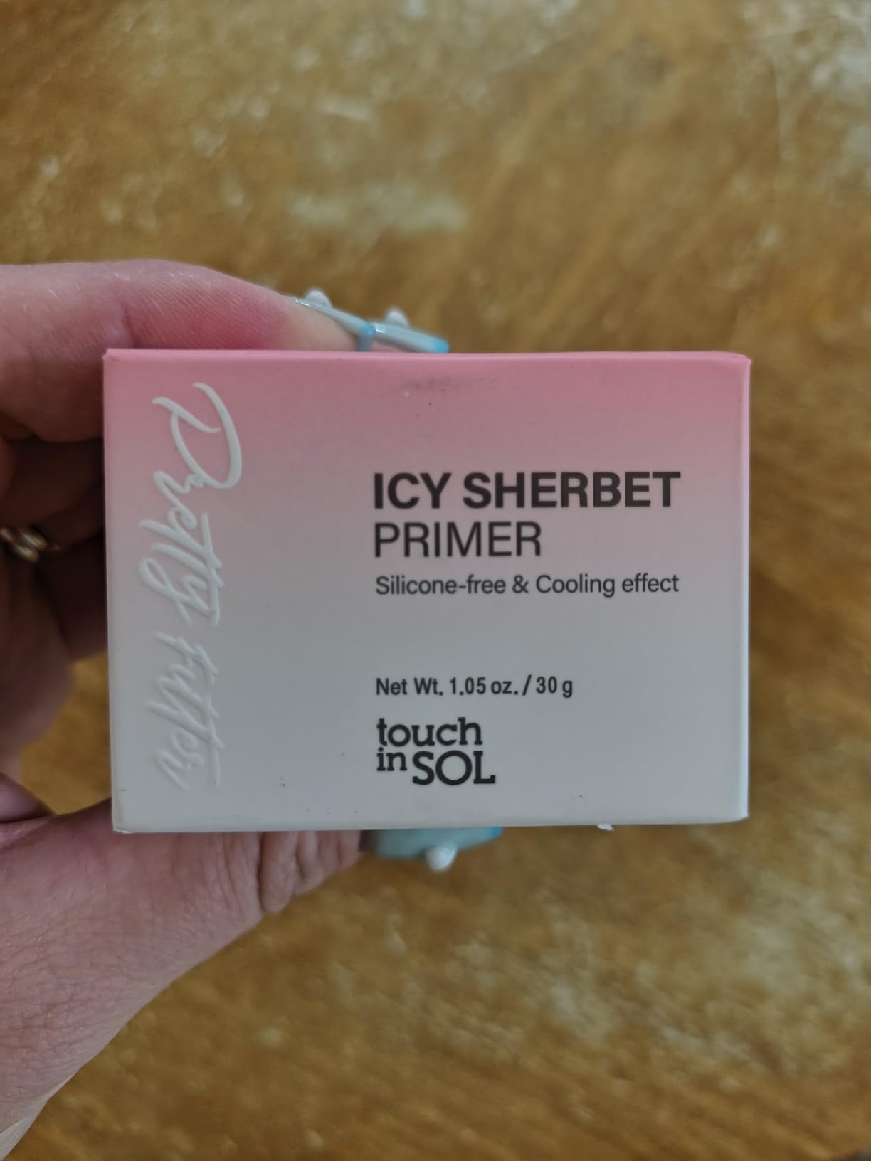 TOUCH IN SOL Icy Sherbet Primer 1.05 fl.oz. - Hydrating Primer Face Makeup for Dry or Oily Skin - Silk Pore and Wrinkle Minimizer - Silicone and Oil Free Gel Formula with Cooling Effect customer photo 2
