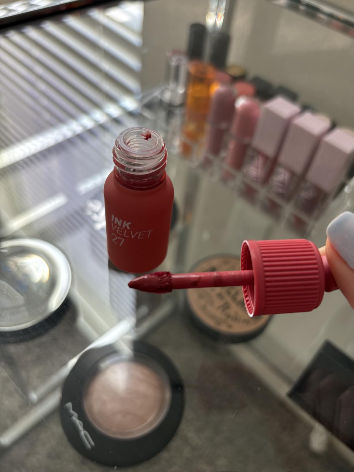 Peripera Ink The Velvet Lip Tint | Highly Pigmented, Longwear & Weightless Lip Tint | Smudge-Proof, Buildable Color for Lips & Cheeks | K-Beauty Makeup, Safe for Sensitive Lips (028 MAUVEFUL NUDE) customer photo 1