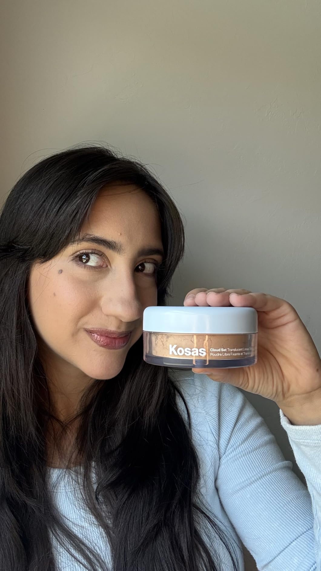 Cloud Set Talc-Free Loose Setting Face Powder, Ultra Sheer Yellow | Talc-free loose setting powder to help absorb excess oil and blur the look of pores without feeling heavy. customer photo 1