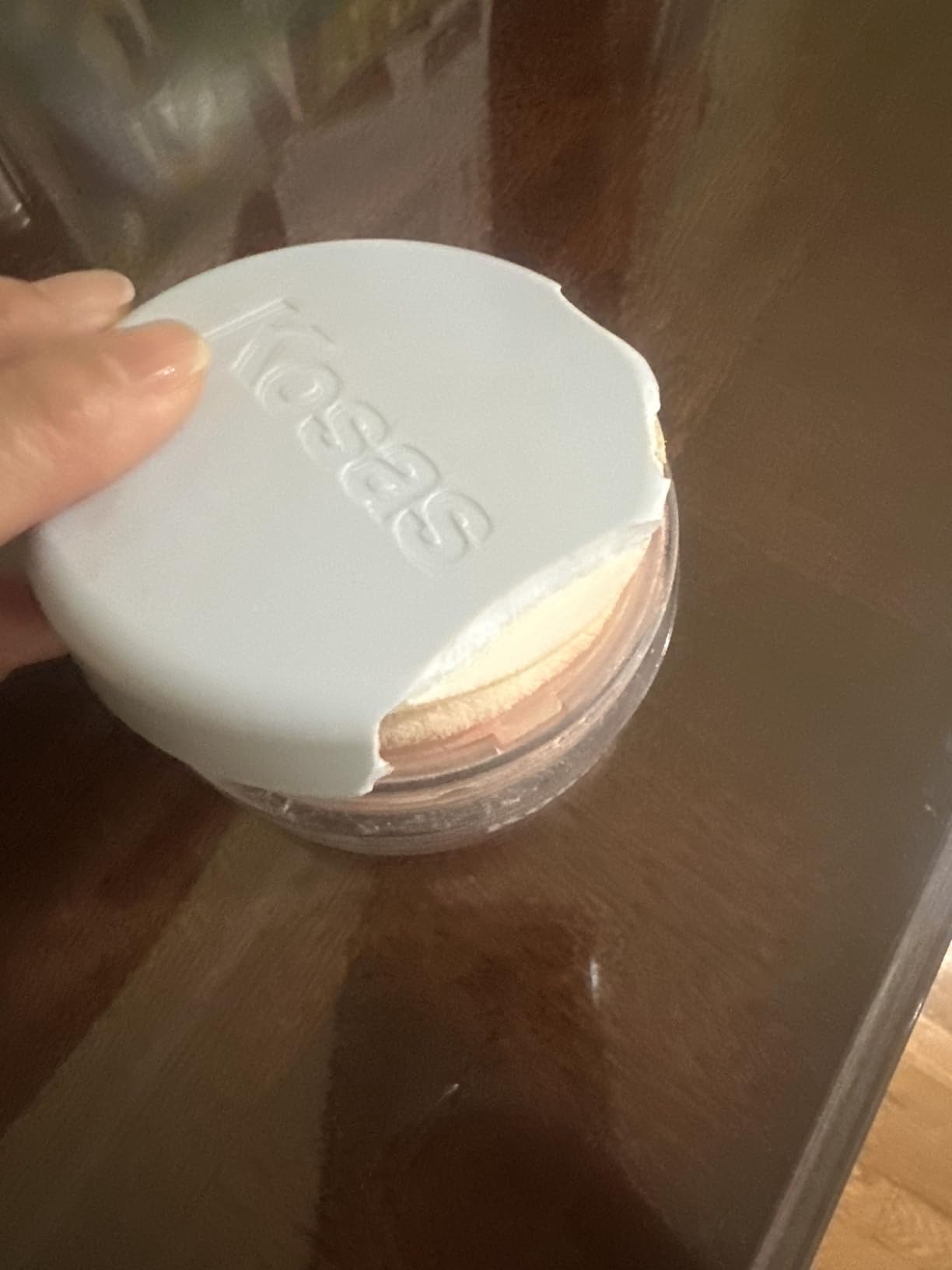 Cloud Set Talc-Free Loose Setting Face Powder, Ultra Sheer Yellow | Talc-free loose setting powder to help absorb excess oil and blur the look of pores without feeling heavy. customer photo 2