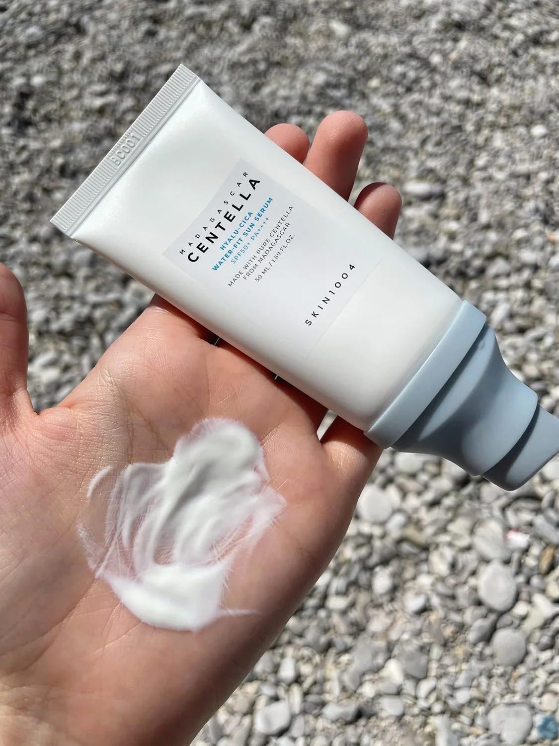 SKIN1004 Centella Hyalu-Cica Water-Fit Sun Serum UV, Korean Sunscreen SPF 50, Centella Sunscreen, Travel Essentials, Sunscreen with Hyaluronic Acid, No White Cast, Korean Skin Care, 1.69 fl.oz / 50ml customer photo 2