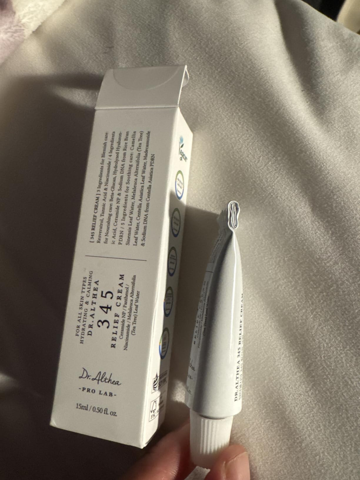 Dr.Althea 345 Relief Cream, 0.50 Fl Oz (Ver.2 - Pack of 1) | PDRN, Hyaluronic Acid for Instant Hydration, Blemish, Post-Acne Vegan Face Moisturizer with Centella, Non-comedogenic customer photo 1