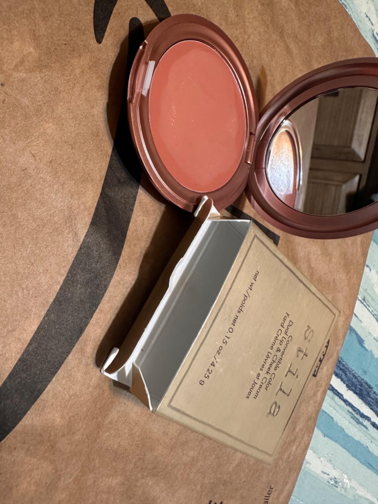 stila Convertible Color Dual Lip & Cheek Cream Blush | Multi-Use Cream Blush & Lip Tint, Blendable Buildable Color, Natural Dewy Finish in a Travel Compact for Lips, Cruelty-Free customer photo 1