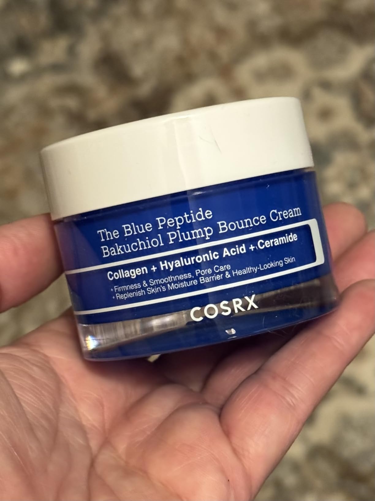 COSRX The Blue Copper Peptide Bakuchiol Cream, Korean Anti-Aging, 1.76 oz | GHK-Cu 5 Multi Peptide with Collagen, Lightweight Cream for Face & Body, Plumping Hydration and Elasticity, Korean Skin Care customer photo 2