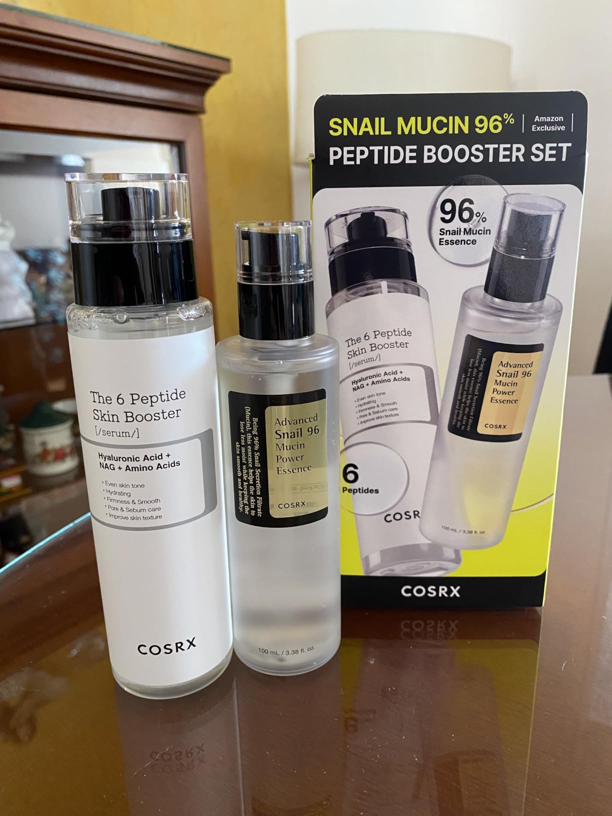 COSRX Snail Mucin 96% Peptide Booster Set, Self Care Gift Set for Women | Amazon Exclusive - Korean Skin Care, Gift Sets, Skin Care Sets for Women, Advanced Snail Mucin Serum, Peptide Serum customer photo 2